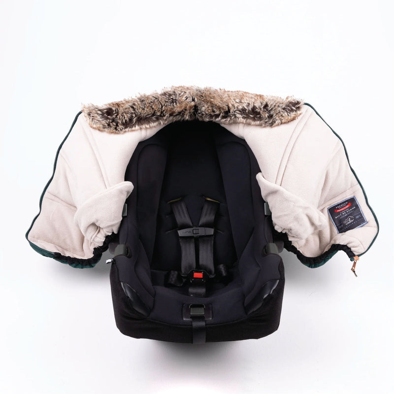 Petit Coulou Winter Baby Car Seat Cover, Sherpa Collection (-30°C to 5°C), Jasper P8