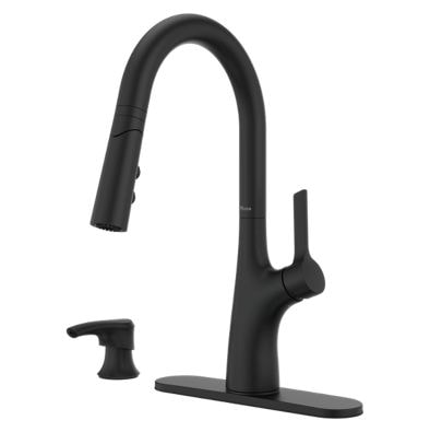 Pfister Ceylon Pull-Down Kitchen Faucet, Matte Black T5