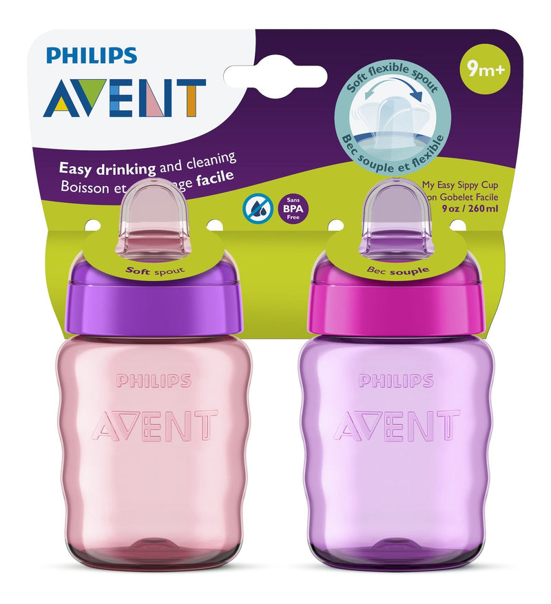 Philips Avent Soft Sippy Cup, Pink/Purple, 2-pk Y2