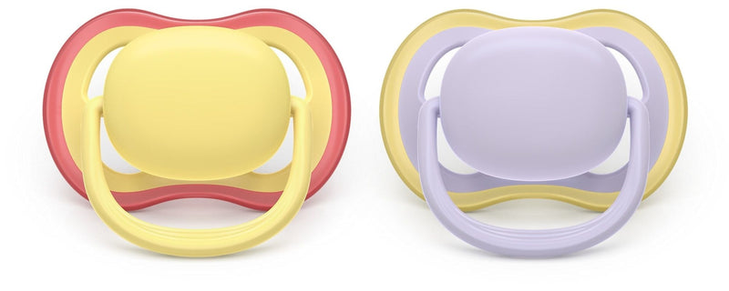 Philips Avent Ultra Air Powder Yellow Pacifier for 0-6M, 2-pk Y1