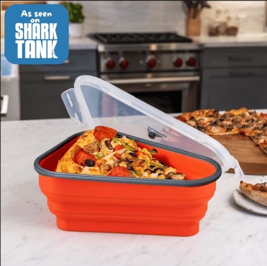 Pizza Pack Reusable Pizza Storage Container with 5 Microwavable Serving Trays P5