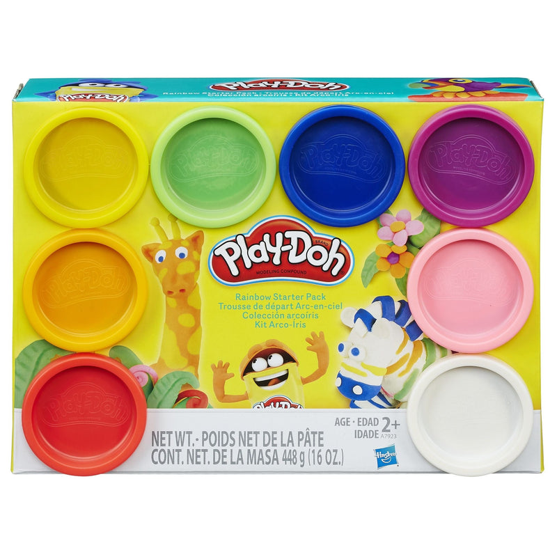 Play-Doh Rainbow 8 Colour Starter Pack Molding Material For Toddlers & Kids, Ages 2+ O5