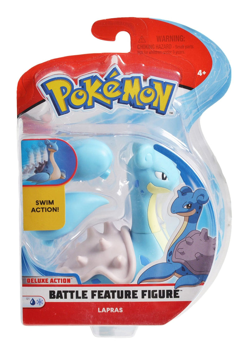 Pokémon Battle Feature Figure Toy Set, Assorted (Ash & Pikachu/Bewear/Decidueye/Lapras), Ages 4+ M3