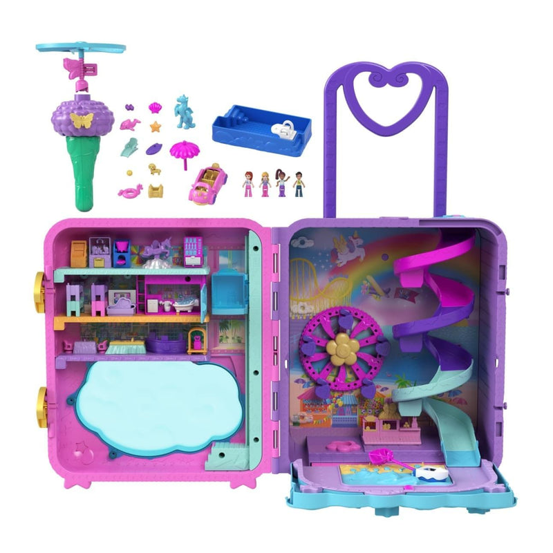 Polly Pocket Pollyville Resort Roll Away U9