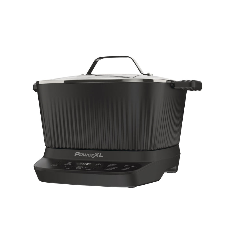 PowerXL StirMax Digital Programmable Slow/Multi-Cooker with 9 Cooking Pre-Sets, Black P7