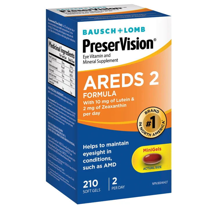 PreserVision Eye Vitamin and Mineral Supplement AREDS2, 210 Softgels Q7