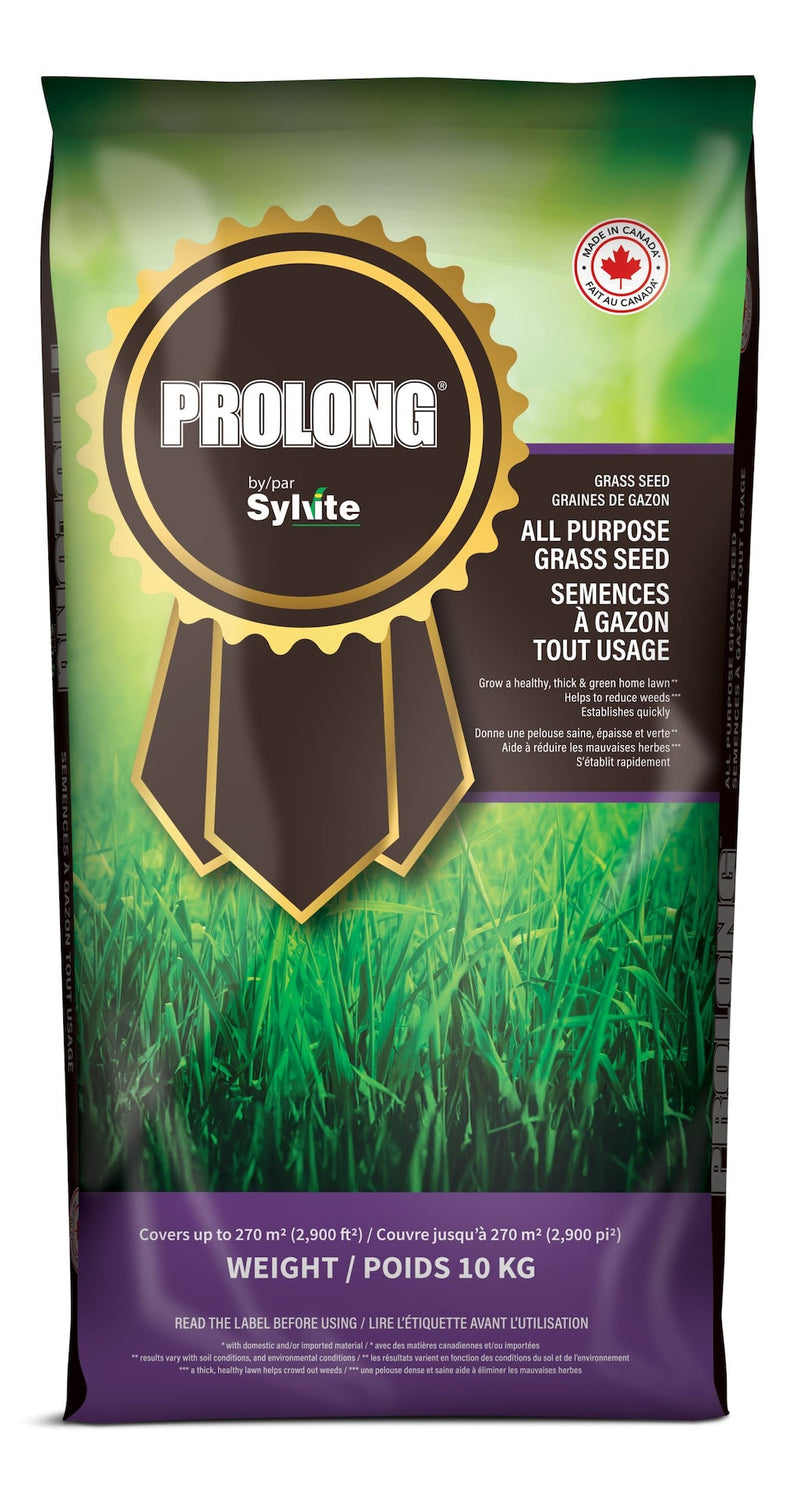 Prolong All Purpose Grass Seed, Covers 2,900 sq. ft., 10-kg H8