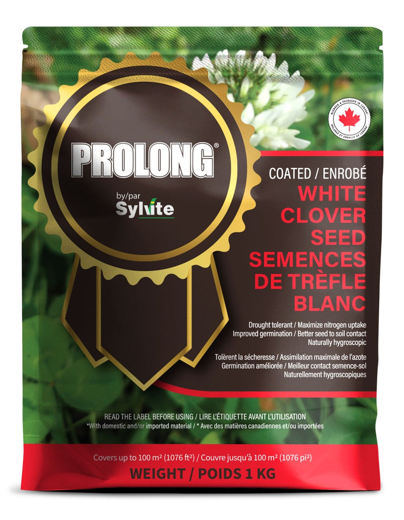 PROLONG Drought Tolerant White Clover Seed Bag, Water Saving, 1kg F7
