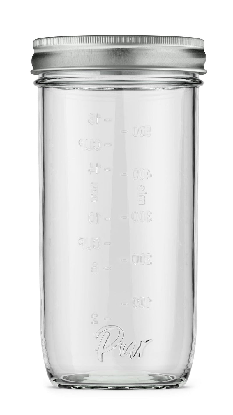 PUR BPA-Free Wide Mouth Canning Jars, 24-oz, 6-pk K0