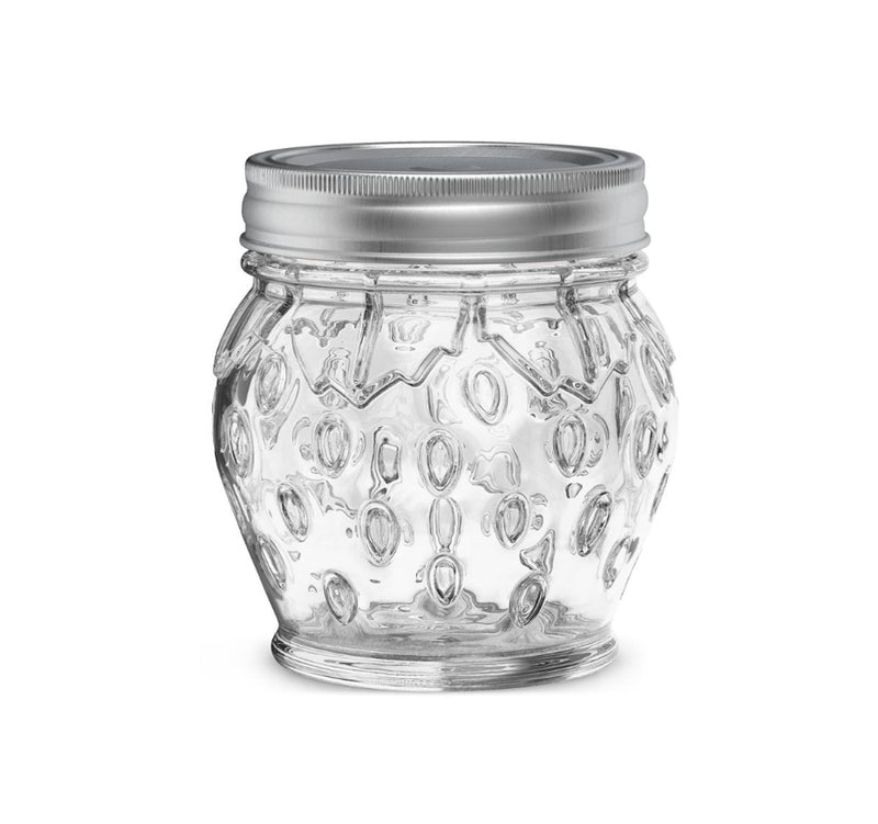 Pur Mason Strawberry Jam Jar, Clear Glass, 13.5-oz/399-mL, 6-pk, Food Preservation Jars P4