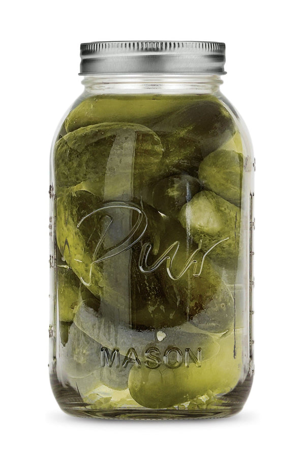 Pur XL 64-oz BPA-Free Mason Jar with Canning Lid and Band, 6-pk Y4