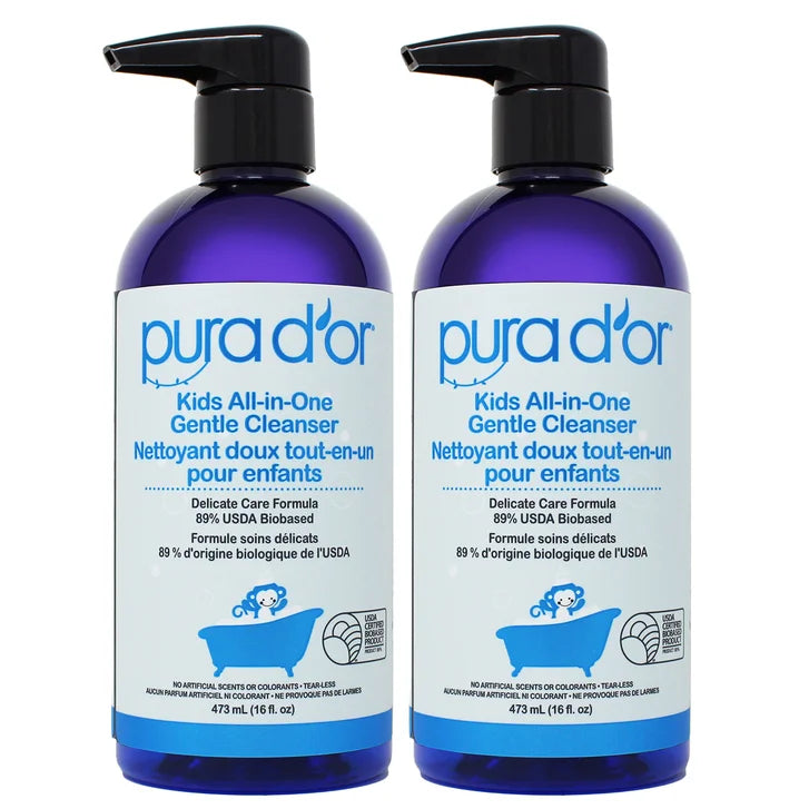 Pura D'or Kids All-in-One Gentle Cleanser, 2 x 473 mL I7