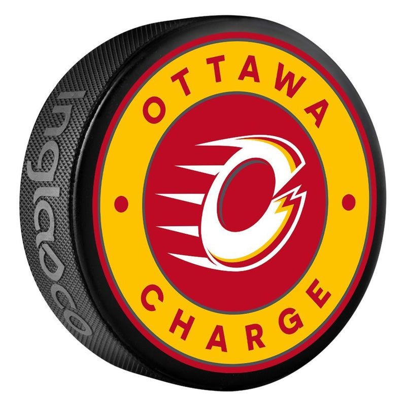 PWHL Ottawa Charge Classic Souvenir Hockey Puck, 6-oz K2