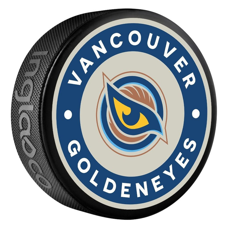 PWHL Vancouver Goldeneyes Classic Souvenir Hockey Puck, 6-oz X6