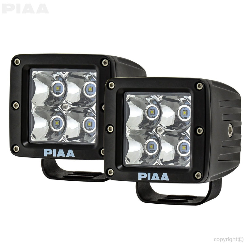 Quad Series Spot Beam LED Cube Light Kit with Harness H8