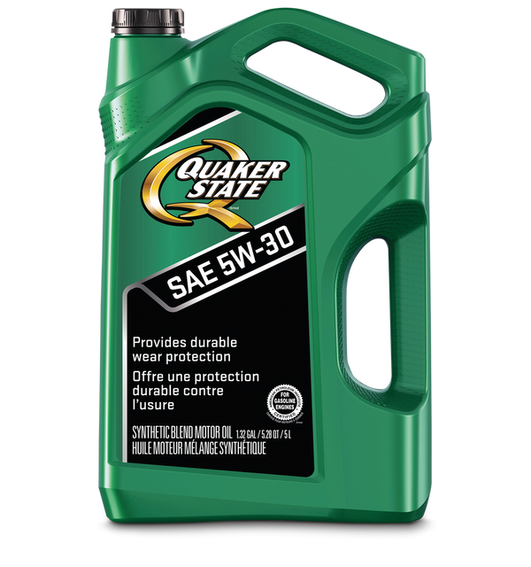 Quaker State Semi-Synthetic 5W30 Motor Oil, 5L H4