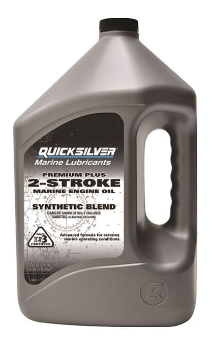 Quicksilver 2-Stroke Premium Plus Marine Outboard Engine Oil, 4-L N9