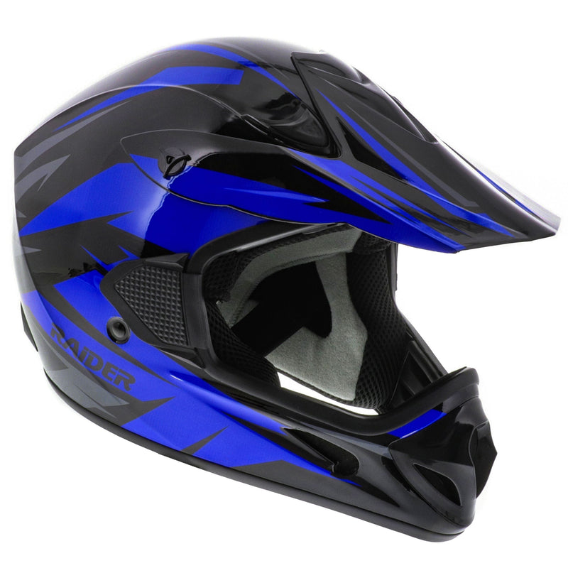 Raider RX2 Adult Dirt Bike/ATV Helmet, Blue M1