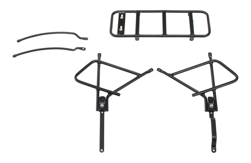 Raleigh Adjustable Rear Bike Rack, Lightweight, Aluminum, Black V1