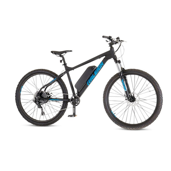 Raleigh Ascend Hardtail Mountain 36V Electric Bike, 350W Motor, 27.5-in Wheel, Black L2