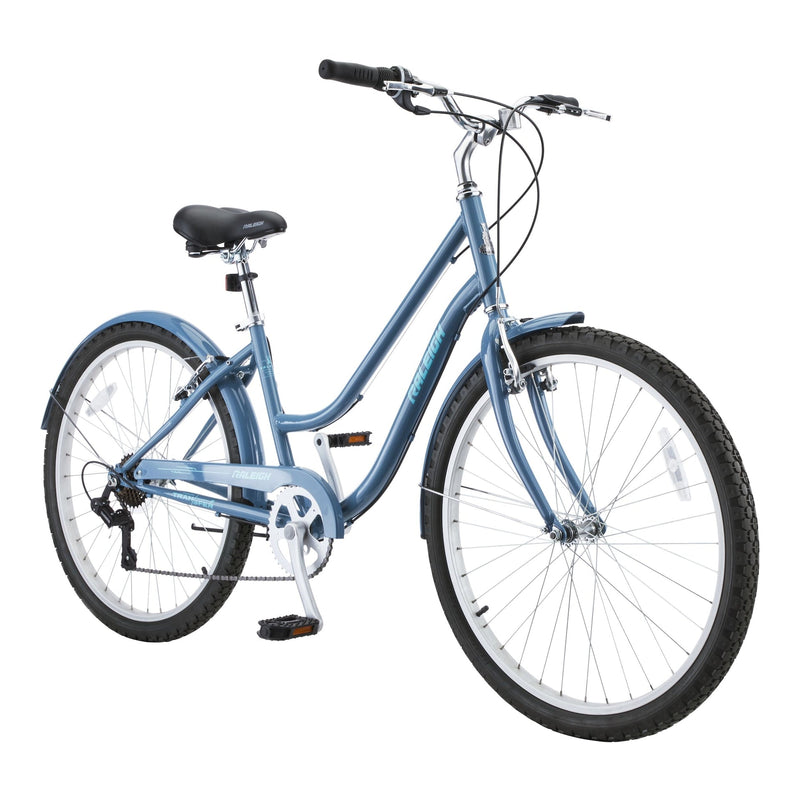 Raleigh Bluff Comfort Bike, Alloy V-brakes, 26-in, Blue M9
