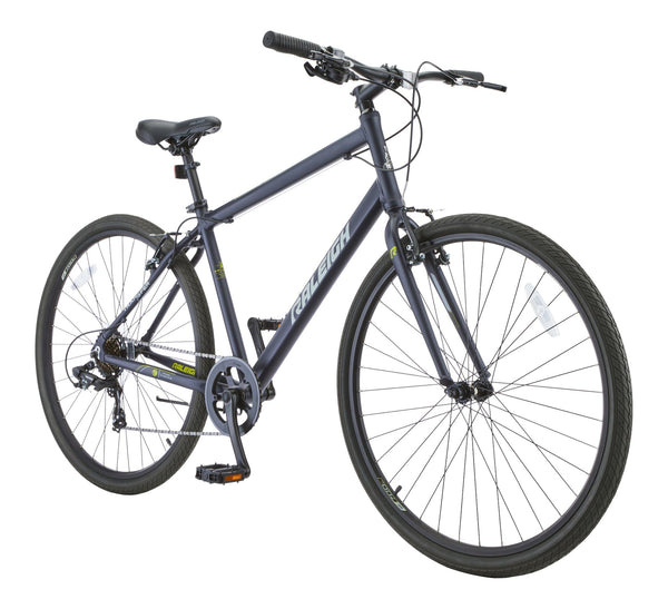 Raleigh Entourage Adult City Bike with V-brakes, 700C, Black T3