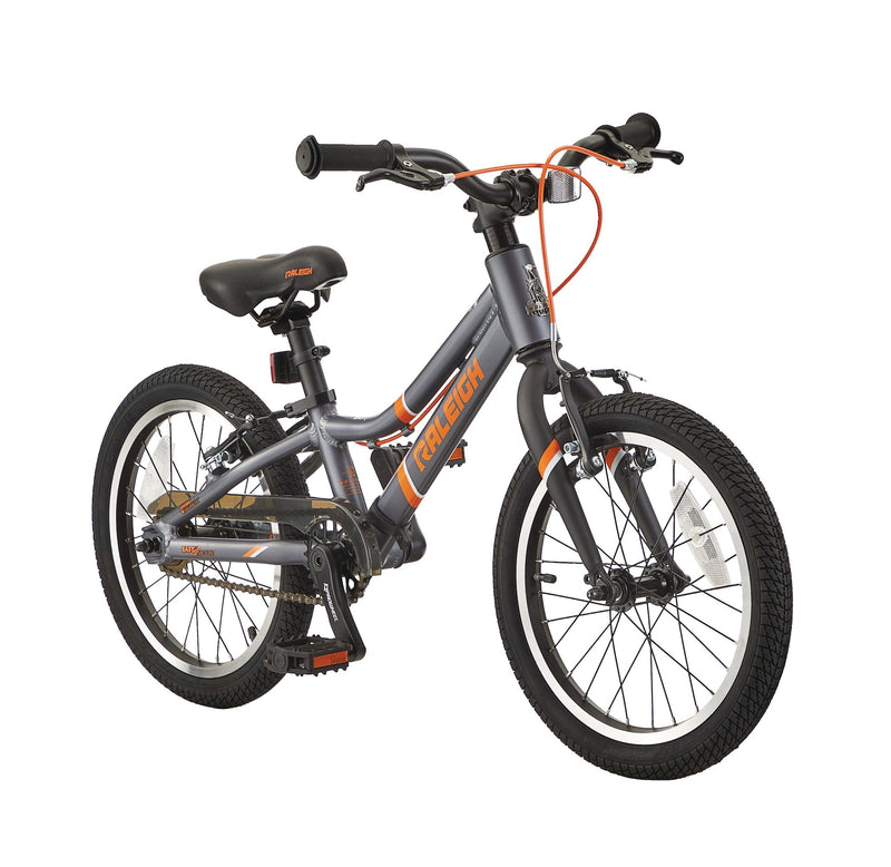 Raleigh Meteor Kids Bike with Reflectors, 16-in Wheel, Grey K5