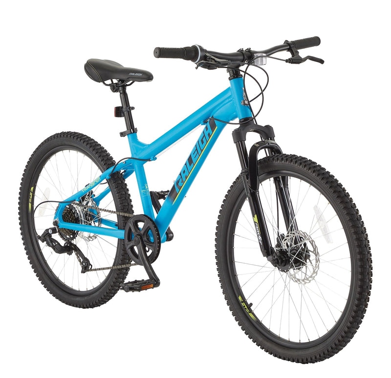 Raleigh Rockwood Youth Hardtail Mountain Bike, 24-in Wheel, Blue U0
