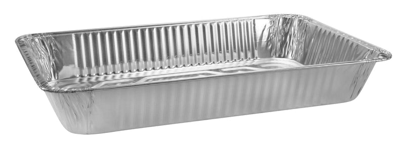 Rectangle Foil Reusable Full Deep Steam Baking Pan, Silver, 21-in, for Baking/Cooking/Steaming N3
