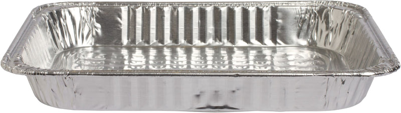 Rectangle Foil Reusable Half Size Steam Baking Pan, Silver, 12-in, for Baking/Cooking/Steaming J4