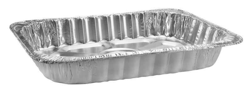 Rectangle Foil Reusable Steam Baking Pan, Silver, 17-in, for Baking/Cooking/Steaming I9
