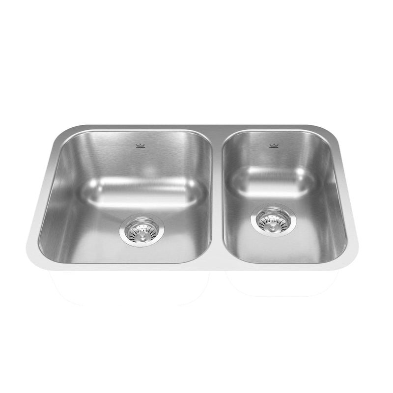 Reginox FB Double Stainless Steel Sink, 26.88x17.75-in G0