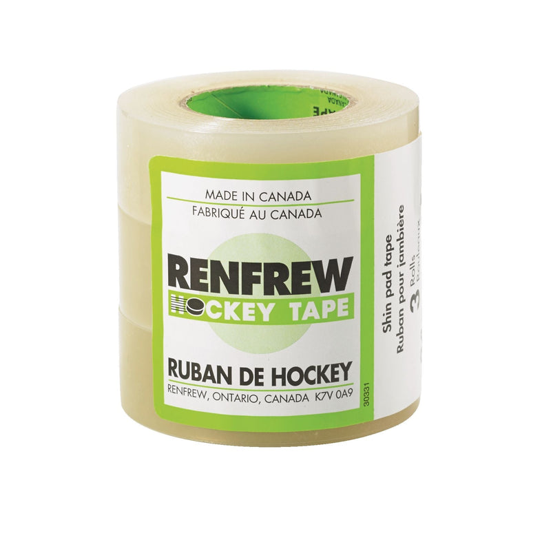 Renfrew Waterproof Hockey Tape, Clear, 24-mm x 15-m, 3-pk X7