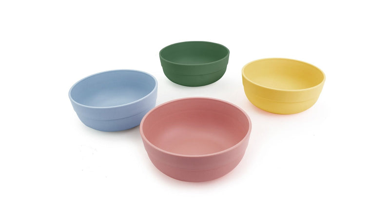 Reusable Plastic Tumbler Bowls, BPA Free, Recyclable Material, 4-pk H1