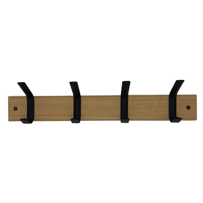 Richelieu Double 4 Hook on Board, 18", Black U0