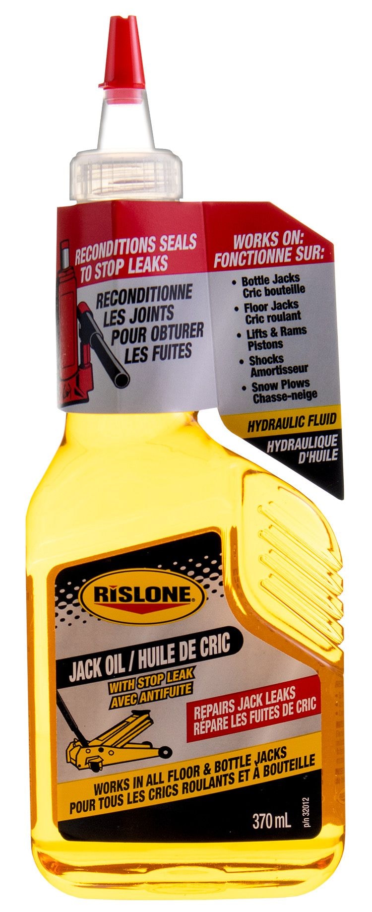 Rislone 32012 Hydraulics Jack Oil with Stop Leak, Amber, 370-mL P4