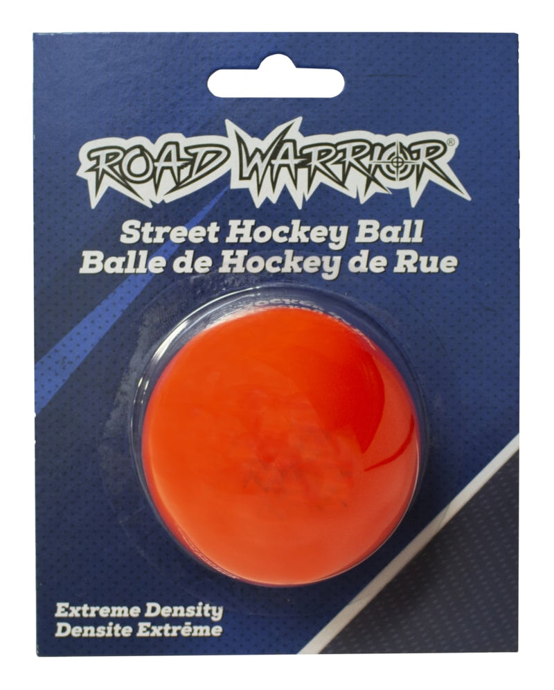 Road Warrior Warm Weather Heavy Street Hockey Ball, Orange B6