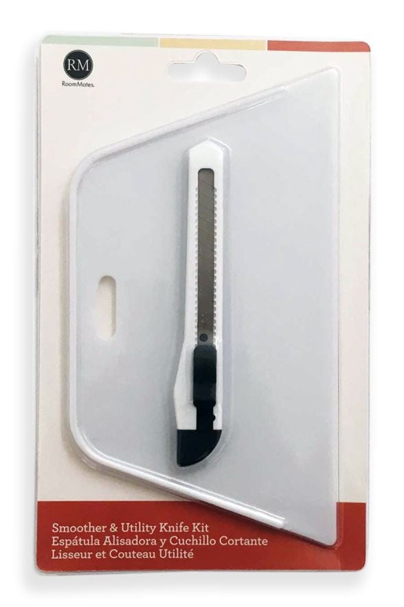 RoomMates Wallpaper Smoother and Knife Kit, White O8