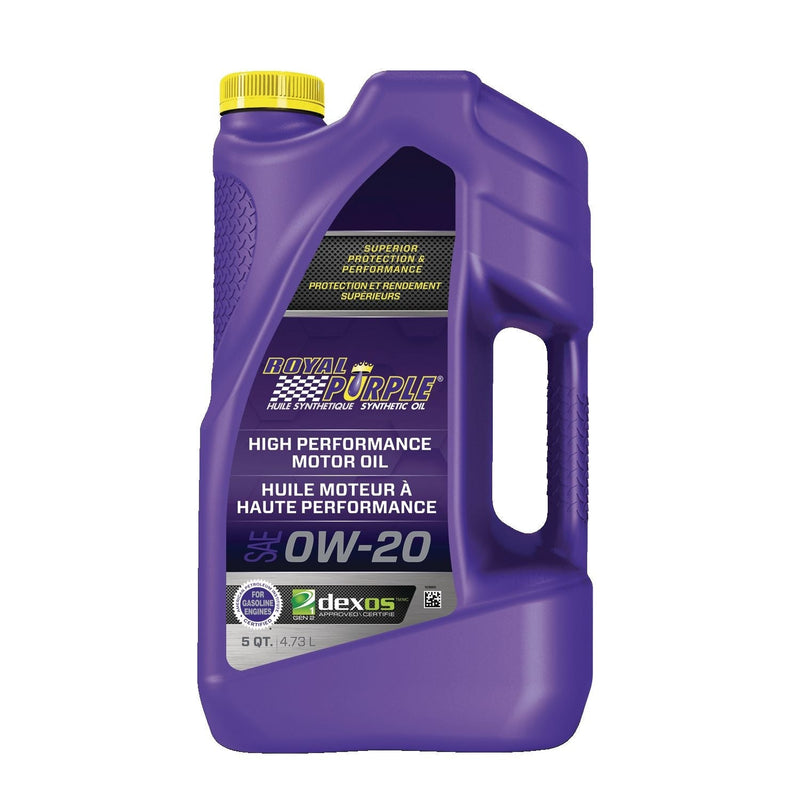 Royal Purple High Performance 0W20 Synthetic Engine/Motor Oil, 4.73-L C5