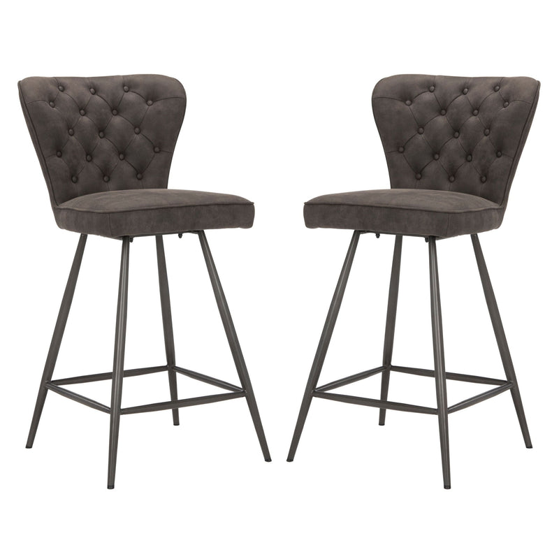 Safavieh Ashby Counter Stool, Set of 2, Grey Z5