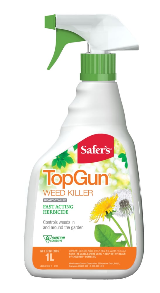 Safer's Top Gun Ready-to-Use Weed Killer Spray, 1-L U3