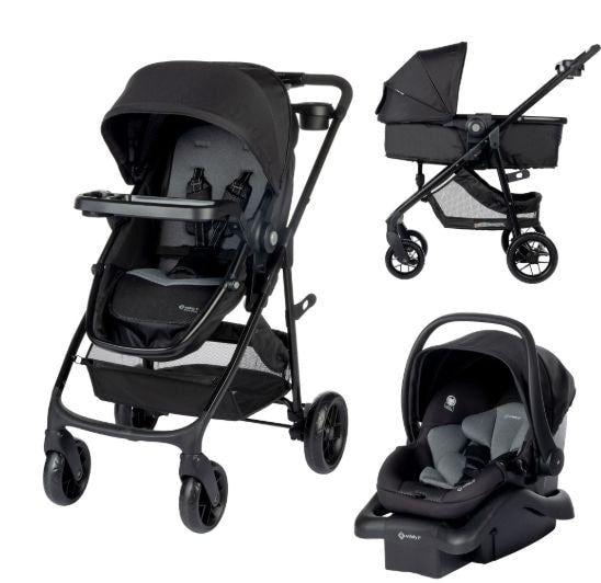 Safety 1st Grow and Go Travel System with 8 Strolling, Alloy I3
