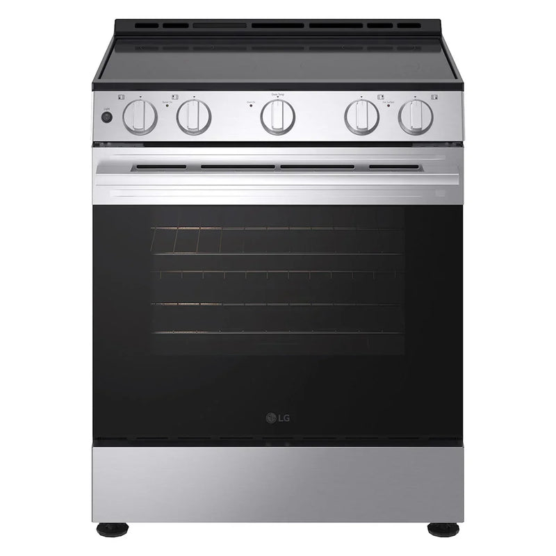 Samsung 80 Series 30 in. 6.3 cu ft. Stainless Steel Electric Slide-in Range with Air Fry and True Convection R5