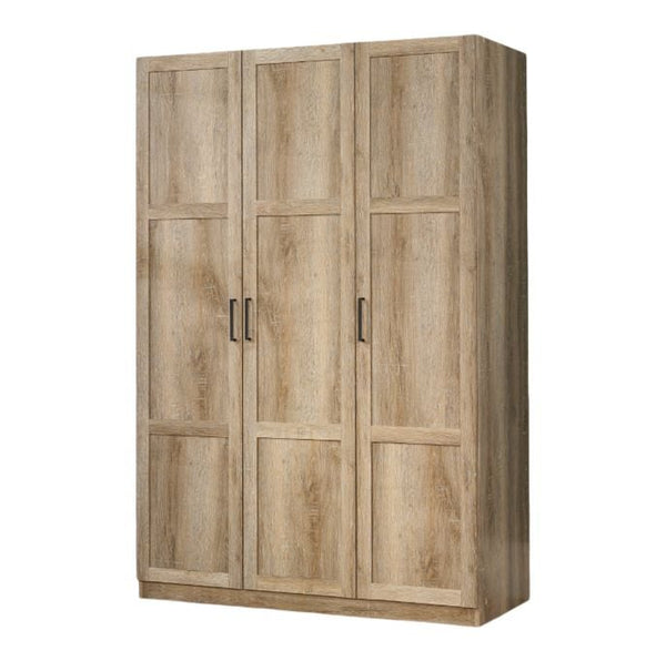 Sauder 3 Door Wardrobe, Shaker Oak S7