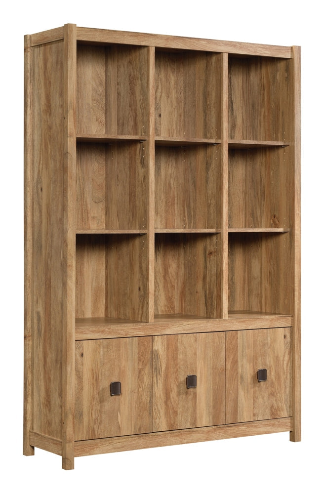 Sauder Cannery Bridge 3-Door Bookcase/Bookshelf Storage Cabinet, Sindoori Mango Finish R2
