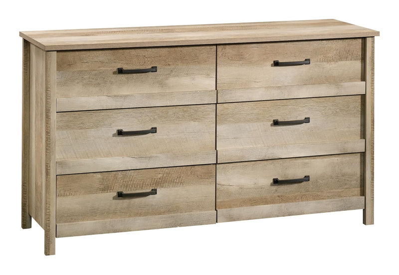 Sauder Cannery Bridge 6-Drawer Double Dresser/Chest Bedroom Storage, Lintel Oak Finish N7