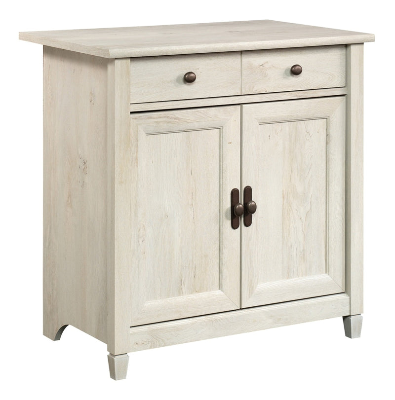 Sauder Edge Water 2-Door Storage Cabinet With Adjustable Shelf, Chalked Chestnut Finish E1