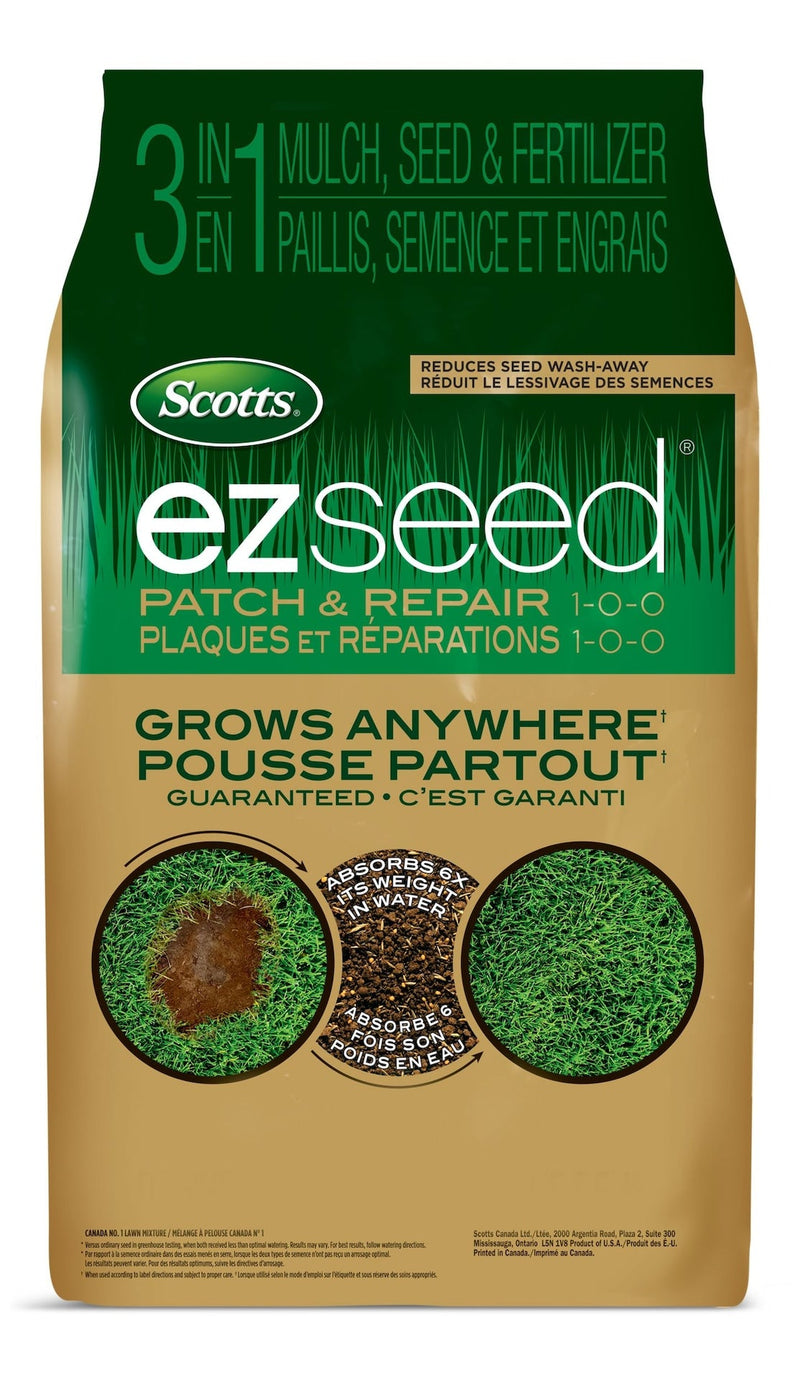 Scotts EZ Seed 3-in-1 Patch & Repair Grass Seed & Fertilizer Mix, 1-0-0, 4.5-kg O5