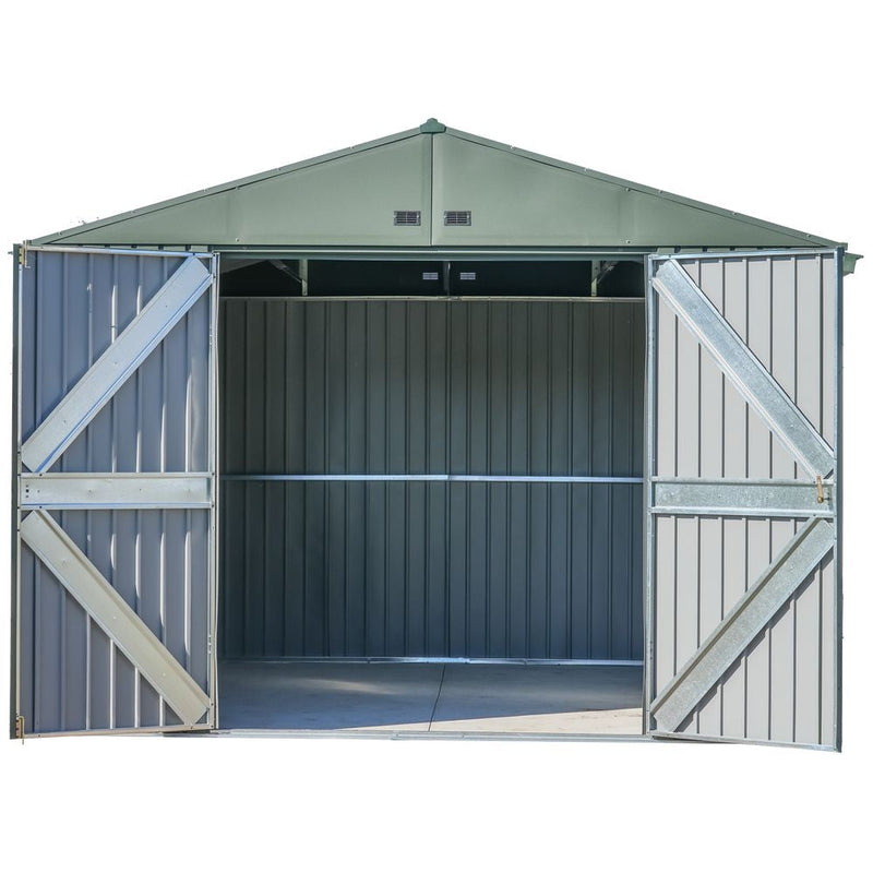 Scotts Lawn Care 10x12-ft Green Corrosion-Resistant Storage Shed H2
