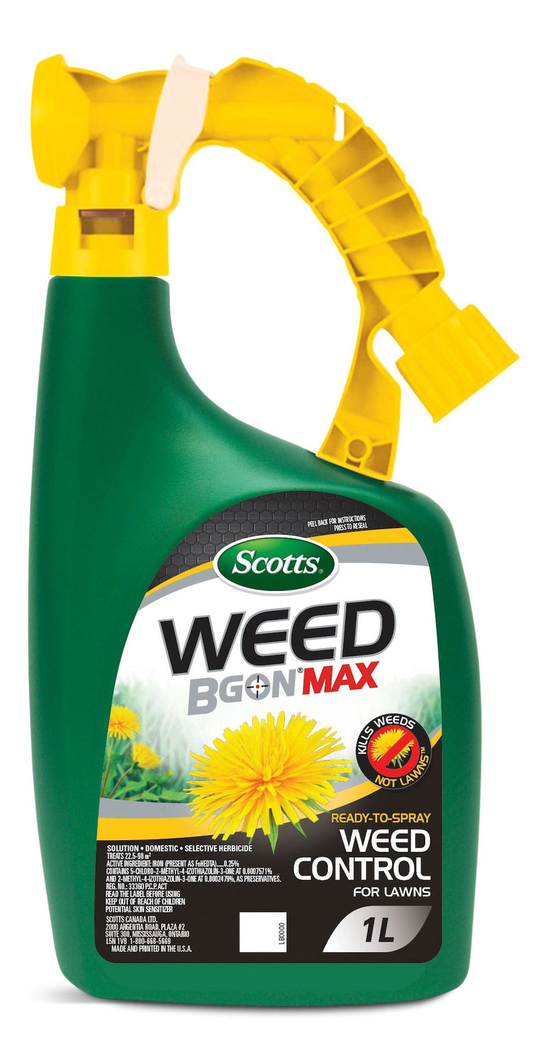 Scotts Weed B Gon MAX Ready-to-Spray Weed Control/Killer Concentrate, Herbicide for Lawns, 1-L I2